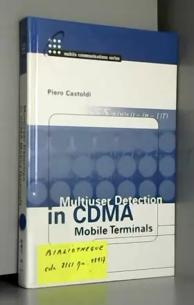 Couverture du produit · Multiuser Detection in Cdma Mobile Terminals