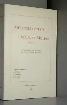 Couverture du produit · Mélanges offerts à Maurice Molho