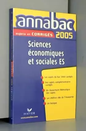 Couverture du produit · Sciences économiques et sociales ES