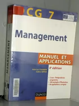 Couverture du produit · DCG 7 - Management - 4e édition - Manuel et applications, corrigés inclus