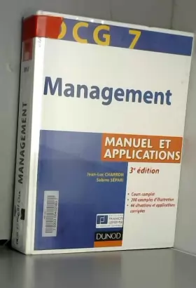 Couverture du produit · DCG 7 - Management - 3e édition - Manuel et applications, corrigés inclus