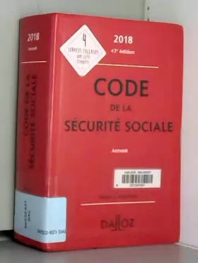 Couverture du produit · Code de la sécurité sociale 2018, annoté - 42e éd.