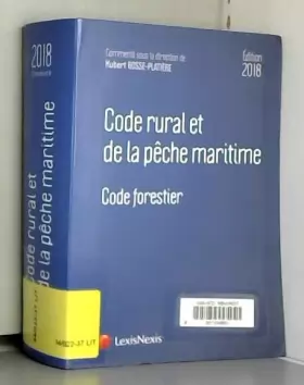 Couverture du produit · Code rural et de la pêche maritime 2018