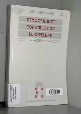 Couverture du produit · Démocratie et construction européenne