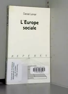 Couverture du produit · L'Europe sociale