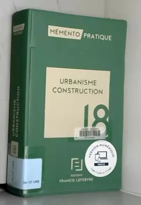 Couverture du produit · MEMENTO URBANISME CONSTRUCTION 2018