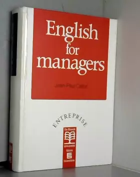Couverture du produit · English For Managers