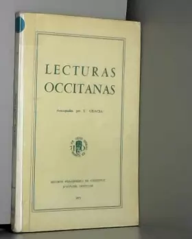 Couverture du produit · LECTURAS OCCITANAS. SECCION PEDAGOGIA DE L'INSTITUT D'ESTUDIS OCCITANS