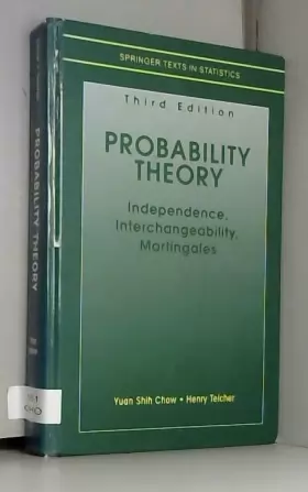 Couverture du produit · Probability Theory: Independence, Interchangeability, Martingales