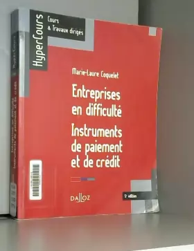 Couverture du produit · Entreprises en difficulté. Instruments de paiement et de crédit - 5e éd.