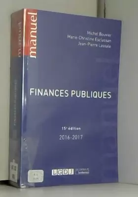 Couverture du produit · Finances publiques, 15ème Ed.