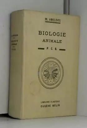 Couverture du produit · Biologie Animale