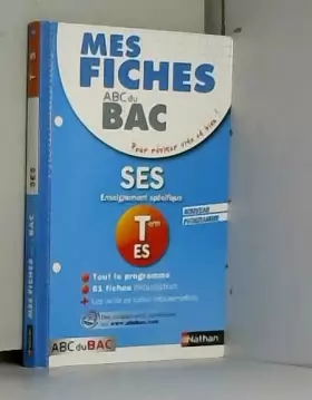 Couverture du produit · MES FICHES ABC BAC SES TERM ES