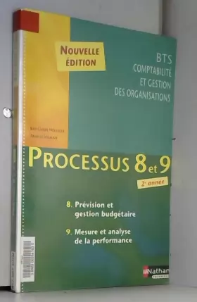 Couverture du produit · Processus 8 et 9 Prévision et gestion budgétaire, Mesure et analyse de la performance BTS CGO 2e année