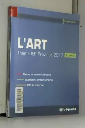 Couverture du produit · L'art : thème IEP province 2017 (2e année)