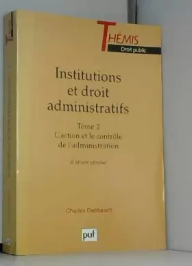Couverture du produit · Institutions et droit administratifs