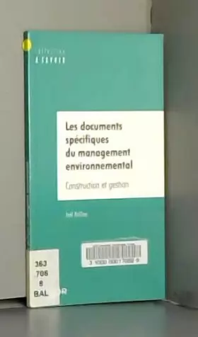 Couverture du produit · Les Documents spécifiques du management environnemental : Construction et Gestion