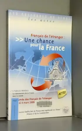 Couverture du produit · Français à l'étranger: Une chance pour la France