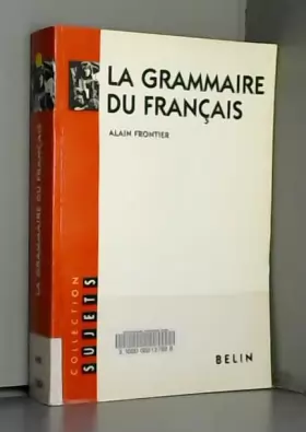 Couverture du produit · La grammaire du français