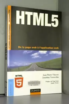 Couverture du produit · HTML5 - De la page web à l'application web
