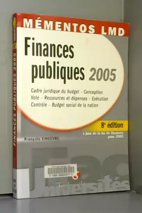 Couverture du produit · Finances publiques 2005