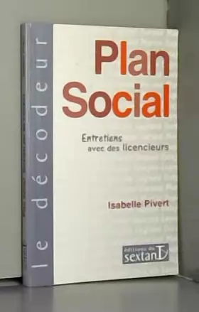 Couverture du produit · Plan social : Entretien avec un licencieur