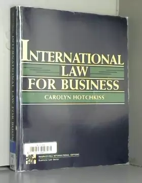 Couverture du produit · International Law for Business