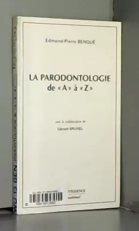 Couverture du produit · La paradontologie de A a Z