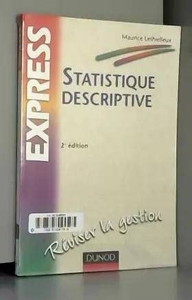 Couverture du produit · Statistique descriptive - 2ème édition