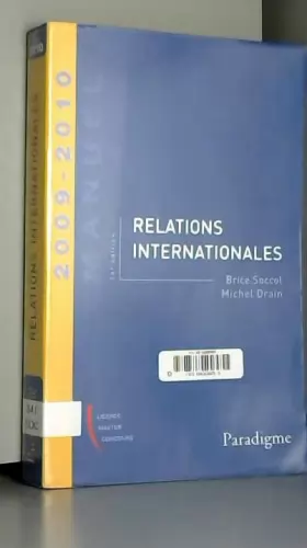 Couverture du produit · Relations internationales 2009-2010