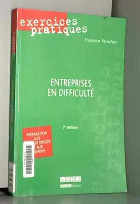 Couverture du produit · Exercices pratiques, Entreprises en difficulté, 7ème édition