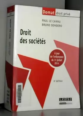 Couverture du produit · Droit des sociétés, 6ème Ed.