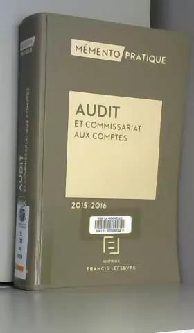Couverture du produit · Mémento Audit et commissariat aux comptes 2015-2016