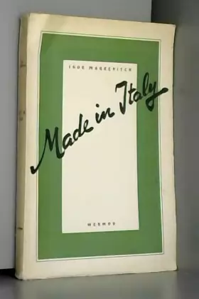 Couverture du produit · Made in Italy. Témoignage, 1940-1945.