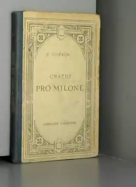 Couverture du produit · CICERON Pro Milone - Classiques Latins Bordas