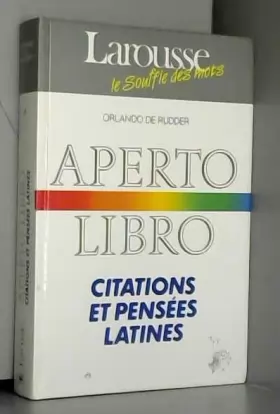 Couverture du produit · Aperto libro : Citations et pensées latines
