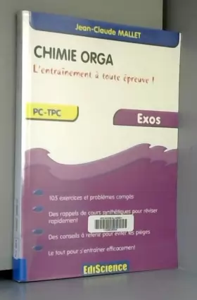 Couverture du produit · Chimie organique - PC-TPC