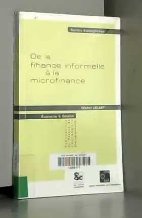 Couverture du produit · De la finance informelle à la microfinance