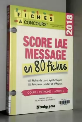 Couverture du produit · Score IAE Message : 80 fiches de cours, méthodes et astuces