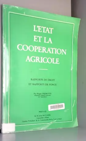 Couverture du produit · L'État et la coopération agricole : Rapports de droit et rapports de force