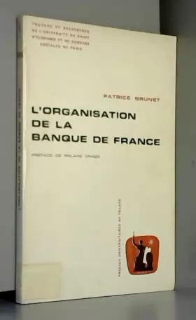 Couverture du produit · L'organisation de la Banque de France