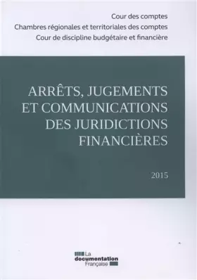 Couverture du produit · Arrêts, jugements et communications des juridictions financières