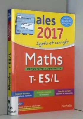 Couverture du produit · Annales Bac 2017 - Maths Term ES