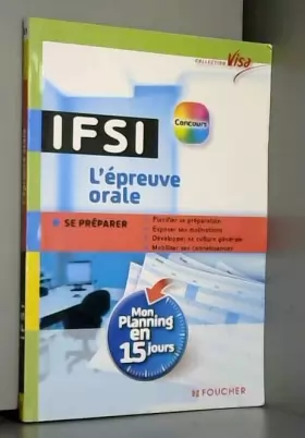 Couverture du produit · Visa - Concours IFSI - L'épreuve orale - Mon planning en 15 jours - N°33