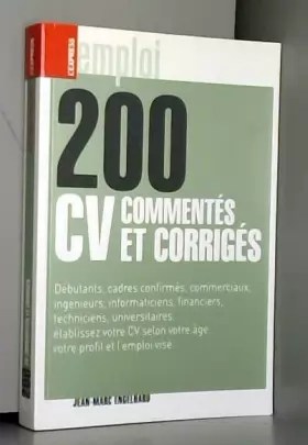 Couverture du produit · 200 CV COMMENTES ET CORRIGES