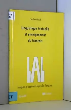Couverture du produit · Linguistique textuelle et enseignement du français