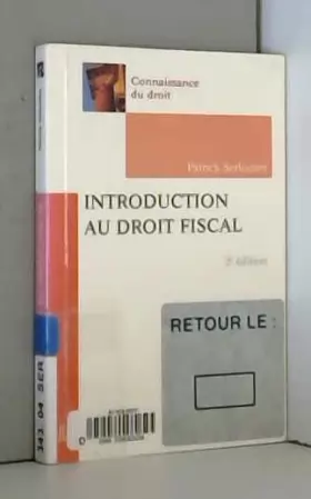 Couverture du produit · Introduction au droit fiscal, 2e édition