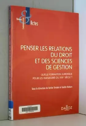 Couverture du produit · Penser les relations du droit et des sciences de gestion - 1re ed.