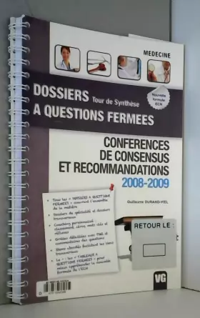 Couverture du produit · Conférences de consensus et recommandations 2008-2009