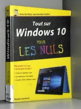 Couverture du produit · Tout sur Windows 10 pour les Nuls